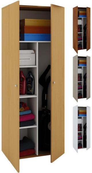 VCM Mehrzweckschränke Vandol 912124 Buche B. 70 x H. 178 x T. 40 cm