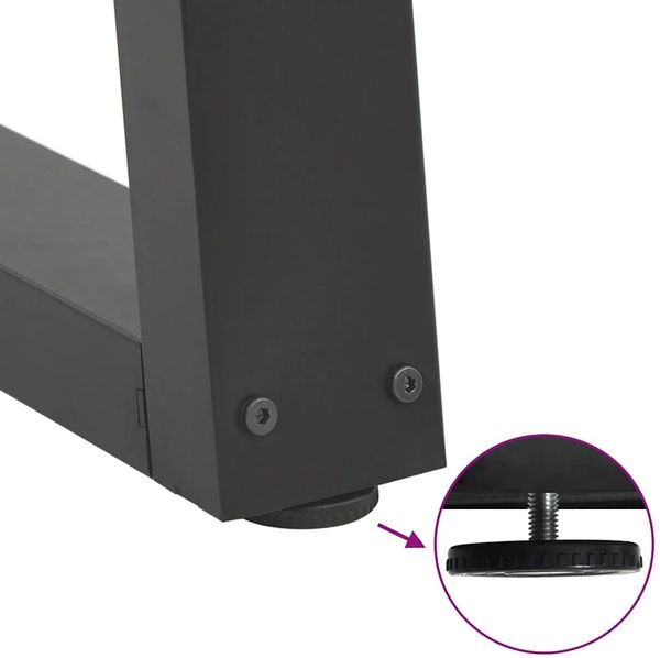 vidaXL Couchtischbeine V-Form 2 Stück Anthrazit 28x(42-43,3) cm Stahl 4012542 Bild 9
