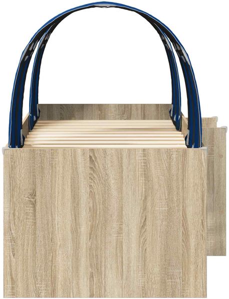 vidaXL Bett mit Tunnel 3 Stk. Sonoma Eiche und Blau Holzwerkstoff 3423553 Bild 7