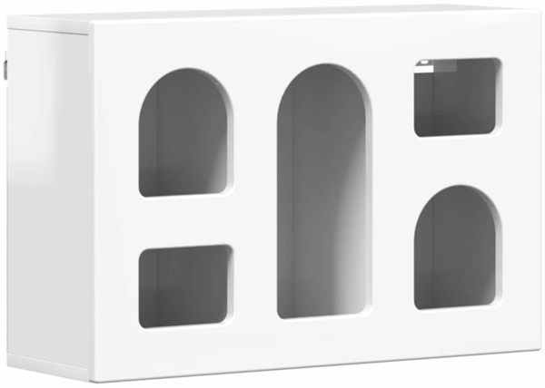 vidaXL Hängeschrank Hochglanz Weiß 60 x 20 x 40 cm Holzwerkstoff 891378