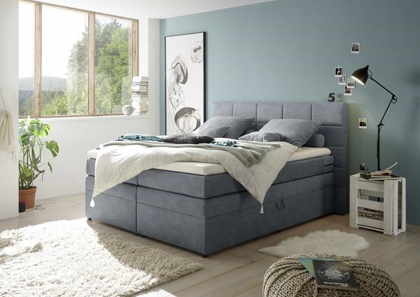 ED Exciting Design Boxspringbett Tacoma 180x200 mit Bettkästen