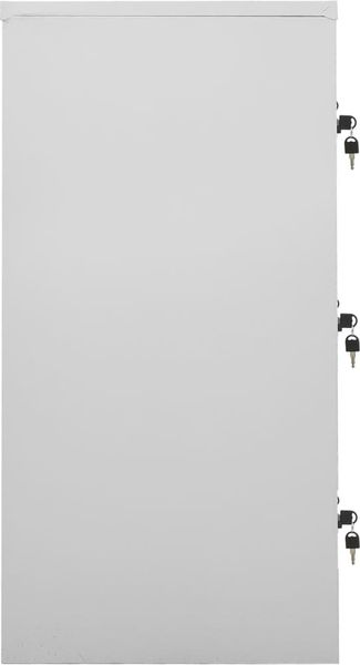 vidaXL Schließfachschränke 2 Stk. Hellgrau und Rot 90x45x92,5cm Stahl 3095241 Bild 4