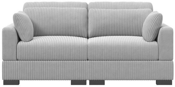 Furnishings Home 2-Sitzer Polstersessel Sofa, Loungesofa, Couch, Polstersofa, Cord Stoff, 180 x 88 x 85 cm, ideal für Wohnzimmer & Schlafzimmer & Büro