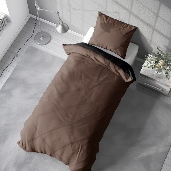 Visaggio Bettwäsche Baumwolle Feinbiber Winter Bettbezug 135x200, 155x220, Feinbiber, 2 teilig, Feinbiber Winterbettwäsche mit Wendeseite, Unifarben