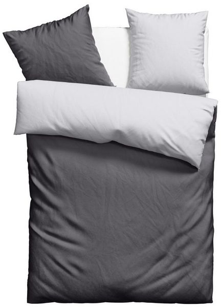 OTTO home Bettwäsche Desner2, Microfaser, 3 teilig, Premium Qualität, sehr weich, uni, ab 135x200 cm