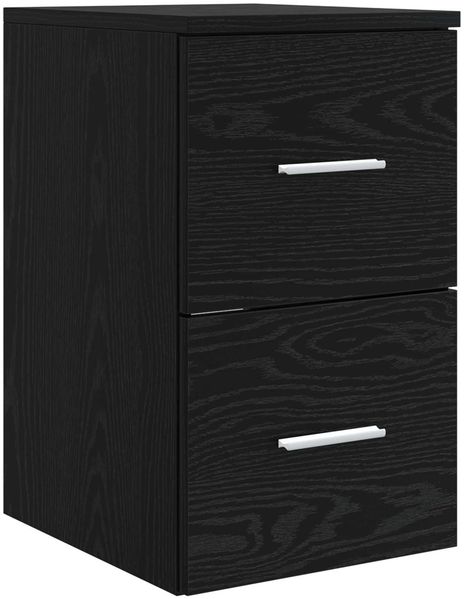 vidaXL Badezimmerschrank Inzwischen Schwarze Eiche 30 x 35 x 50 cm 890359