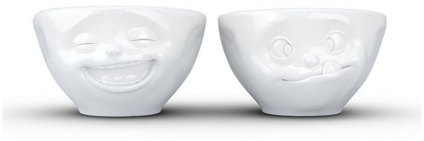 FIFTYEIGHT Schälchen Set 100ml - Lachend & Lecker weiß