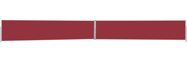 vidaXL Ausziehbare Seitenmarkise 170x1200 cm Rot 313398