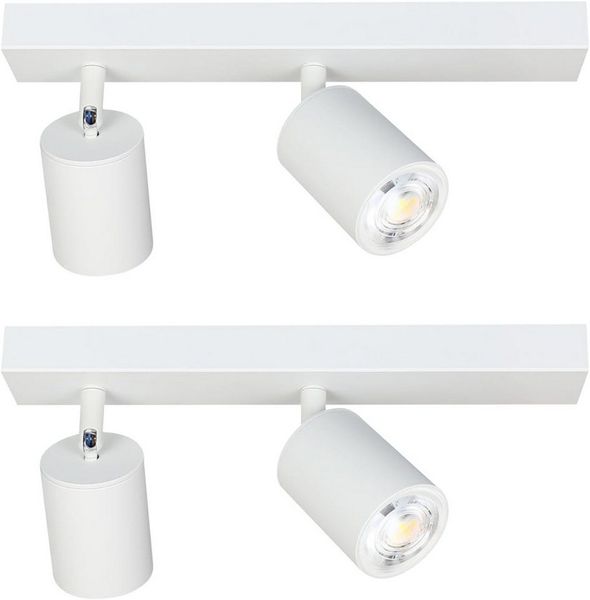 ZMH Deckenstrahler 2 Flammig Deckenleuchte 30CM Modern-Design GU10 Industrial drehbar, 330°Schwenkbar, ohne Leuchtmittel, Schlafzimmer Küche Bild 2