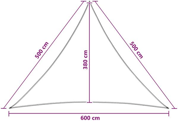 vidaXL Sonnensegel 5 x 5 x 6 m HDPE 42032799 Bild 8