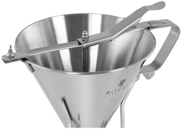 Royal Catering Trichter Fülltrichter Likörtrichter Gebäckfüller 1,8l Edelstahl 3 Dosierspitzen Bild 2
