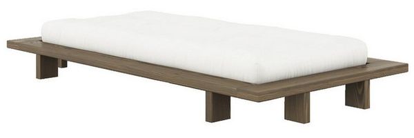 Karup Design Bettgestell Bettgestell JAPAN BED Futonbett aus FSC®-zertifiziertem Massivholz (Mit Lattenrost), zeitlos, bequem & in mehreren Farben und Größen erhältlich