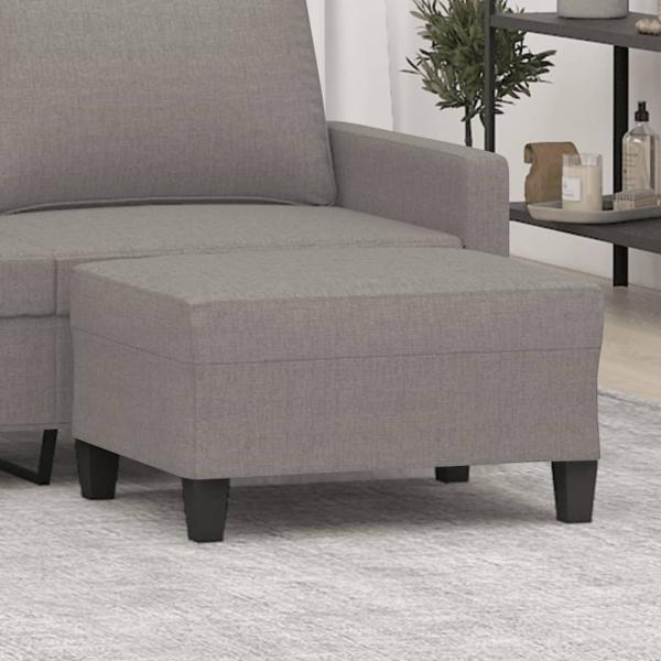 vidaXL Fußhocker Taupe 70x55x41 cm Stoff 349354