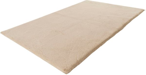 Kayoom Badematte Rabbit Light, Höhe 22 mm, rutschhemmend beschichtet, fußbodenheizungsgeeignet, Polyester, rechteckig, weiche Kaninchenfell Haptik, Badezimmer, Kinderzimmer, Schlafzimmer