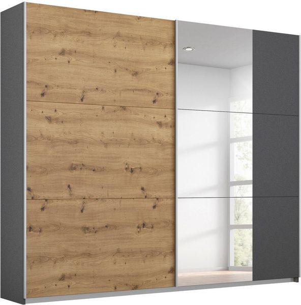rauch Schwebetürenschrank Kleiderschrank Garderobe TOPSELLER AURELIO mit 3 Ausstattungsvarianten 3 verschiedene Ausstattungsvarianten Griffe aus Metall MADE IN GERMANY