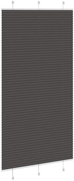vidaXL Plissee Schwarz 110x200 cm Stoffbreite 109,4 cm Polyester 4015162 Bild 4