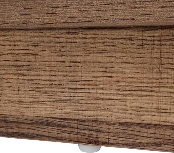 Schrank HWC-K75, Kommode Highboard, Schiebetüre 8 Staufächer, Holz-Optik Industrial Metall 163 x 76 x 38 cm ~ braun Bild 5