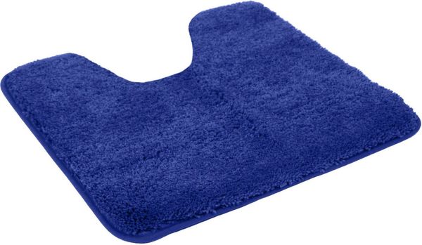 KiNZLER Badematte Chaozhou, Badvorleger, Badezimmer Teppich, Höhe 20 mm, rutschhemmend beschichtet, fußbodenheizungsgeeignet, Polyester, WC-Vorleger mit Ausschnitt, Badteppich, Uni Farben, weich, als rechteckig, rund & Set erhältlich
