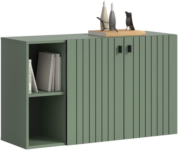 Sitzbank (B/H/T: 106x63x37 cm) in Smoke Green Nachbildung