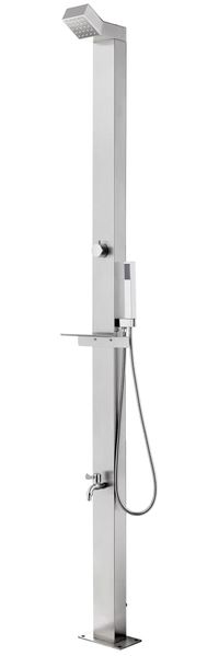 vidaXL Gartendusche 220 cm Edelstahl 315939
