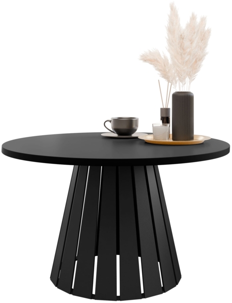 Couchtisch Creyza (Farbe: Schwarz / Bianco Marmor)