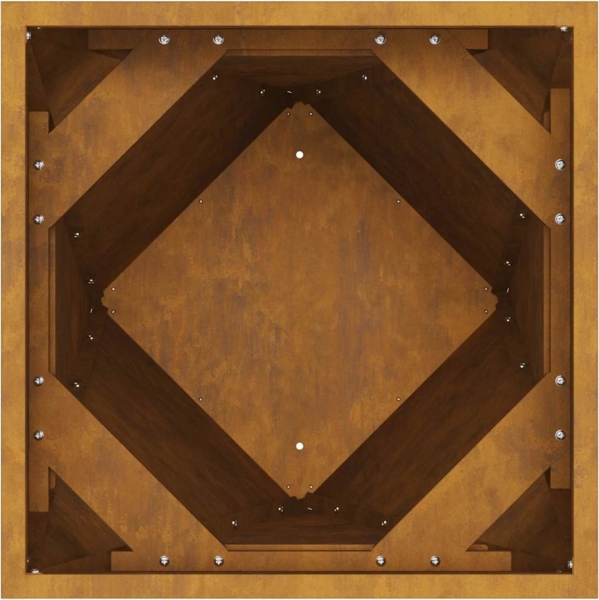 vidaXL Pflanzkübel Rostig 30 x 30 x 75 cm Wetterfeststahl 883778 Bild 6