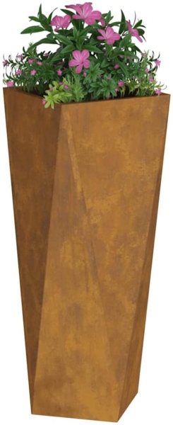 vidaXL Pflanzkübel Rostig 30 x 30 x 75 cm Wetterfeststahl 883778 Bild 2