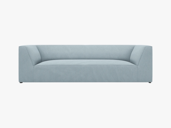 Micadoni Sofa Ruby 3-Sitzer Kord Scala Hellblau