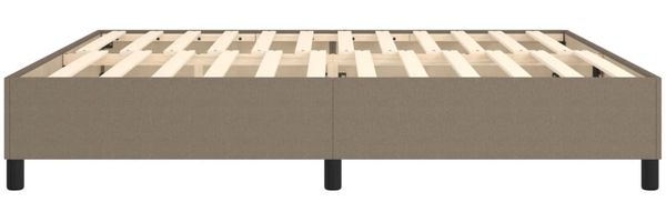 Boxspringbett Taupe 200x200 cm Stoff [3120890] Bild 6