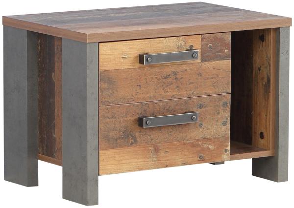 Nachtkonsole >Celon< in Old Wood Vintage - 62x41,5x41,6cm (BxHxT)