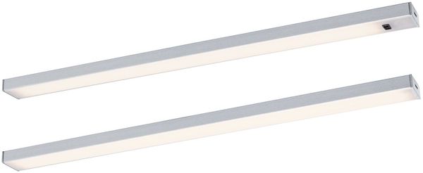 LED Unterschrankleuchte Inline Starterset 3000K dimmbar 2x4W 350x26mm 2x350lm 230/24V Chrom matt