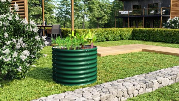 Vitavia Hochbeet "Terra 630", seegras, 63 cm,Modell "Rund"