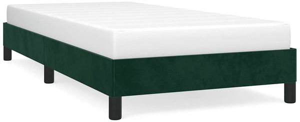 Einzelbettgestell Design für Erwachsene ohne Matratze Dunkelgrün 80x200 cm Samt d4795e