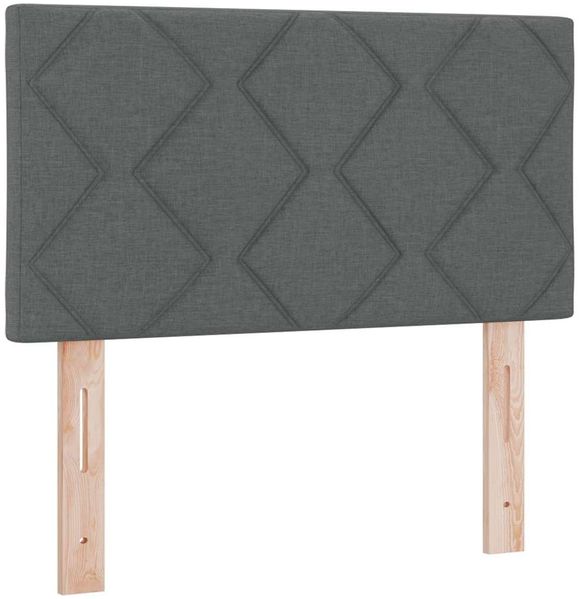 vidaXL Boxspringbett mit Kissen Dunkelgrau 80 x 200 cm Stoff 3338952 Bild 6