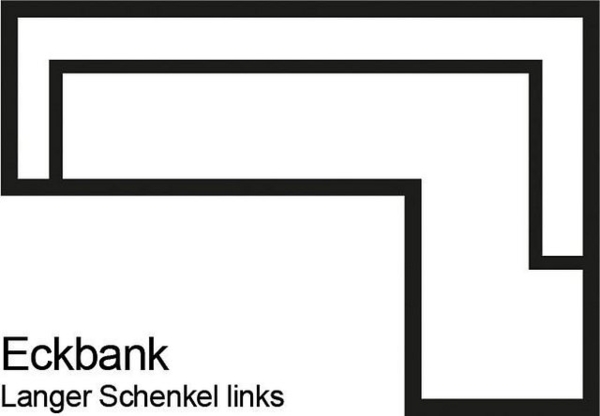 exxpo - sofa fashion Eckbank Barista, bequem und elegant, hohe Bodenfreiheit, moderne Sitz- und Rückenverarbeitung, frei im Raum stellbar Bild 3