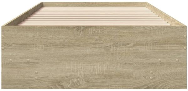 vidaXL Bettgestell ohne Matratze Sonoma-Eiche 90x200 cm Holzwerkstoff 3295676 Bild 5