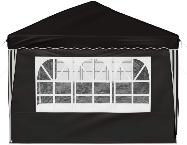 vidaXL Pop-up Partyzelt 575 x 288 x 245 cm Schwarz 42019810 Bild 7