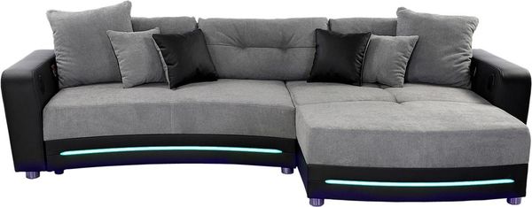 Jockenhöfer Gruppe Ecksofa Laredo L-Form, inklusive RGB-LED-Beleuchtung und Bluetooth-Soundsystem