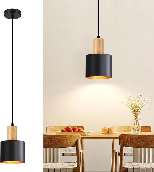 ZMH Hängeleuchte Esstisch Pendelleuchte E27 Schwarz Vintage Max 40W Höhenverstellbar Ohne Leuchtmittel Für Esszimmer Schlafzimmer Küchen