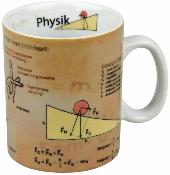 KÖNITZ 1113301062 Wissensbecher PHYSIK 490 ml aus Porzellan / Motivbecher