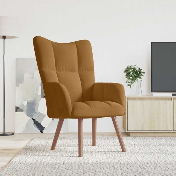 vidaXL Relaxsessel Braun Samt [328059]