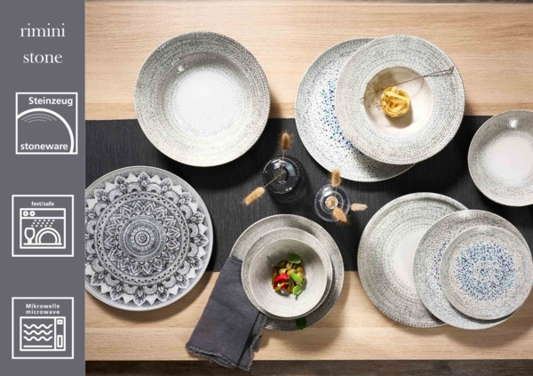 Ritzenhoff & Breker Rimini Platzteller ø 32 cm Mosaik Stone 6er Set Bild 2