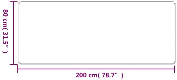 vidaXL Teppichläufer Sisal-Optik Anthrazit 80x200 cm 355780 Bild 6