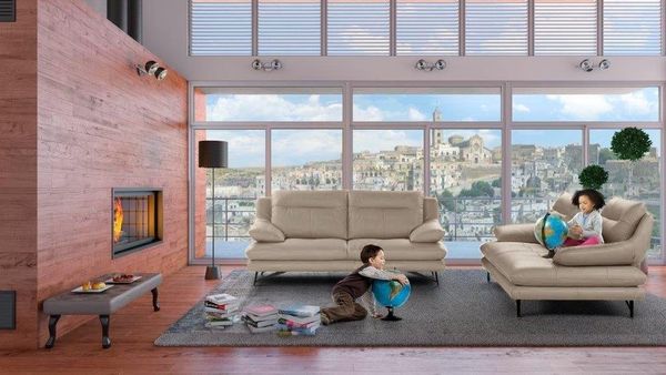 CALIA ITALIA 2,5-Sitzer Cezanne, italienisches Design trifft erstklassigen Sitzkomfort, Leder, Edles Designsofa in besonders langlebigen & pflegeleichten Lederarten