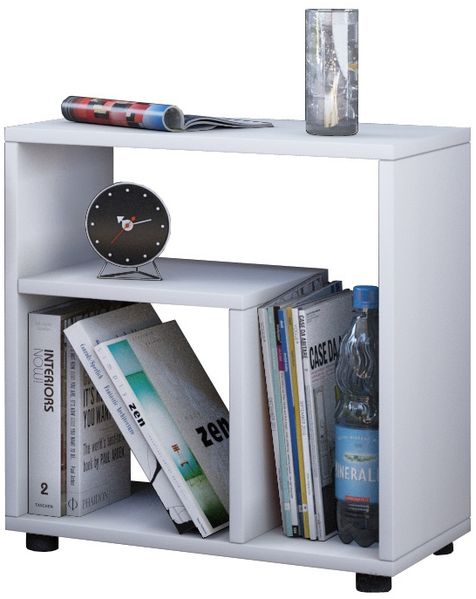 VCM Beistelltisch & Couchtisch Zeito 911270 Weiß H. 55 x B. 50 x T. 30 cm