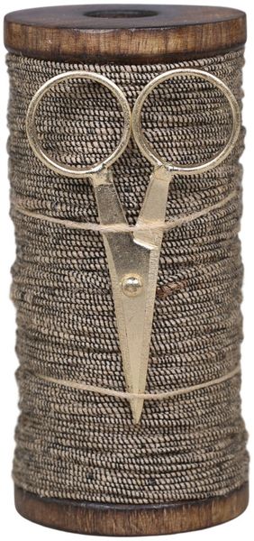 Juteschnur Geschenkschnur Deko Schnur Schere Holzrolle 20m Chic Antique 39357-00