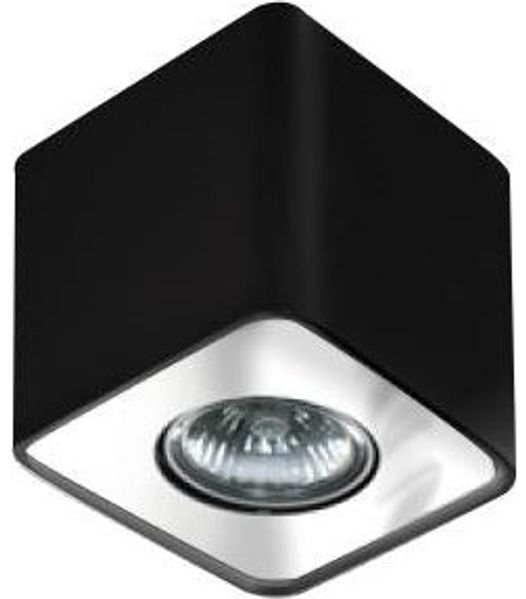 Deckenleuchte Azzardo Azzardo Nino 1 AZ0736 FH31431S Deckenleuchte 1x50W GU10 schwarz/chrom + LED-Lampe gratis!