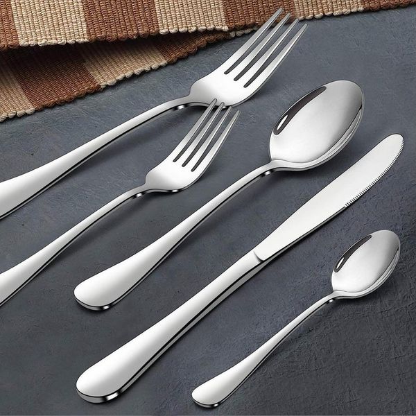 wohnTRAUM24 Besteck-Set Besteckset,30 Stück Edelstahl Besteck Set 6 Personen,Spiegelpoliert, 6 Personen