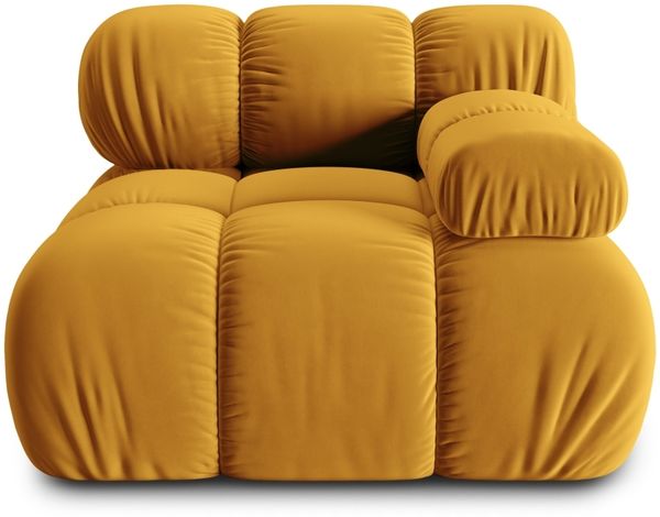 Micadoni Eckmodul Bellis Rechts Samt Bluvel Gelb