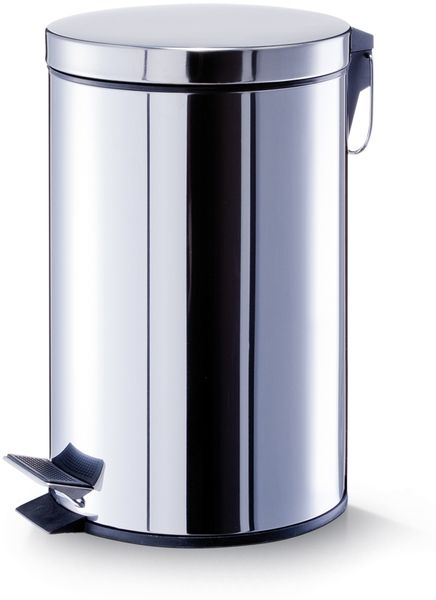 Treteimer - Edelstahl / Silber - 12 Liter